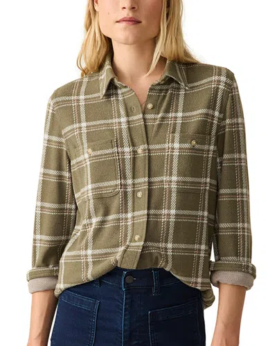 Faherty Legend Sweater Shirt In Green
