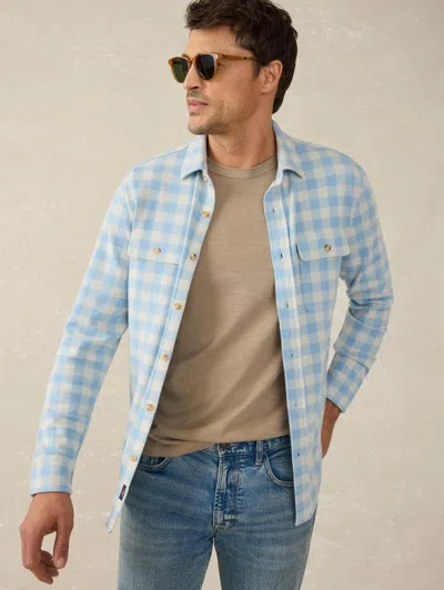 Faherty Legend Sweater Shirt In Valley Creek Gingham