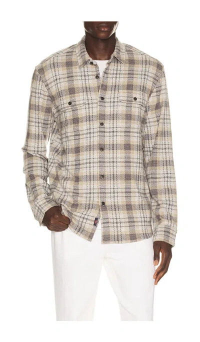 Faherty Legend Sweater Shirt In Warren Dunes Plaid