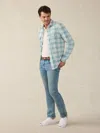 Faherty Legend Sweater Shirt In West Palm Plaid