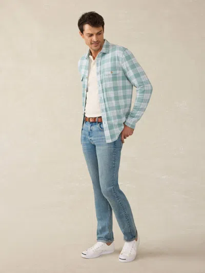 Faherty Legend Sweater Shirt In West Palm Plaid