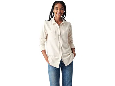 Faherty Legend Sweater Shirt In White