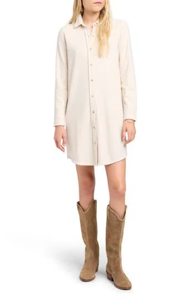 Faherty Legend Sweater Shirtdress In Neutral