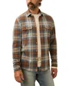 Faherty Legend Textured Shirt In Brown