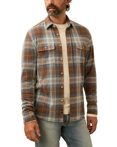 Faherty Legend Textured Shirt In Brown
