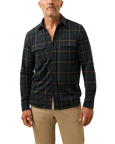 Faherty Legend Textured Shirt In Black