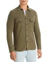 Faherty Legend Button-up Shirt In Olive Melange Twill