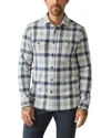 Faherty Legend Textured Shirt In Snowy Night
