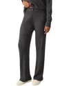 Faherty Legend Waffle Wide Leg Pant In Black