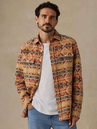 Faherty Lehi Canyon Cotton Overshirt In Multi