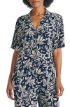 Faherty Cabana Camp Shirt In Blue