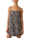Faherty Linen Byron Bay Dress In Gray