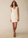 Faherty Linen Denim Malibu Dress Whitecliff Wash