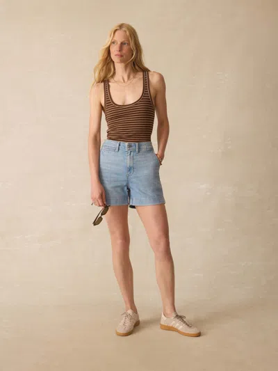 Faherty Linen Denim Short