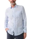 Faherty Laguna Stripe Linen Button-up Shirt