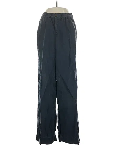 Pre-owned Faherty Linen Pants In Blue