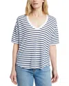 Faherty Oceanside Linen V-neck T-shirt
