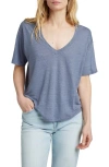 Faherty Linen V-neck T-shirt In Folkstone