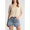 Faherty Oceanside Striped Top In Hampton Stripe