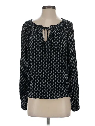 Pre-owned Faherty Long Sleeve Blouse In Blue