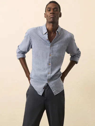 Faherty Long-sleeve Breeze Shirt In Blue