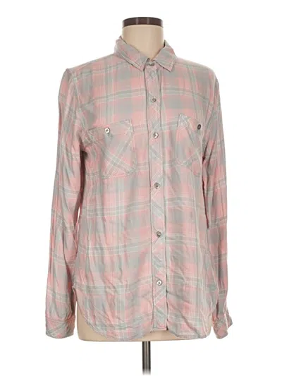 Pre-owned Faherty Long Sleeve Button Down Shirt In Pink