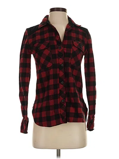 Pre-owned Faherty Long Sleeve Button Down Shirt In Red