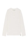 Faherty Long Sleeve Cloud Henley In Cream