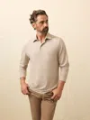 Faherty Long-sleeve Movement&trade; Polo Shirt In Neutral