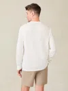 Faherty Long-sleeve Sunwashed T-shirt In White
