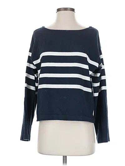 Pre-owned Faherty Long Sleeve T-shirt In Blue