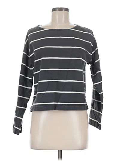 Pre-owned Faherty Long Sleeve T-shirt In Gray