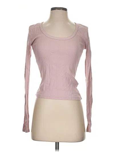 Pre-owned Faherty Long Sleeve T-shirt In Pink