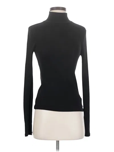 Pre-owned Faherty Long Sleeve Turtleneck In Black