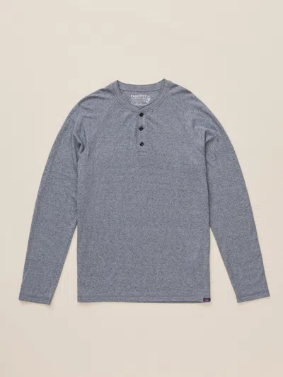 Faherty Long-sleeve Cloud Henley T-shirt In Multi