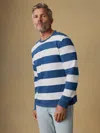 Faherty Long-sleeve Indigo T-shirt In Blue