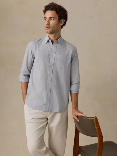 Faherty Long-sleeve Weightless Cotton Shirt In Blue