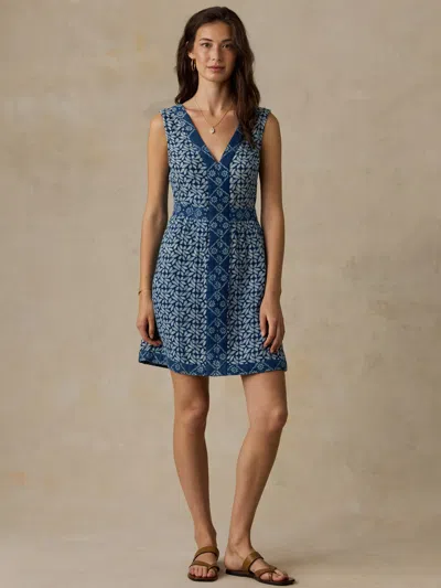Faherty Macey Mini Dress In Purple