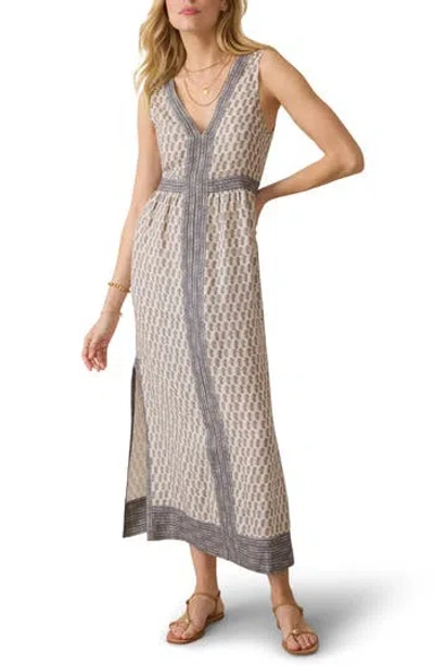 Faherty Macey Sleeveless Linen Maxi Dress