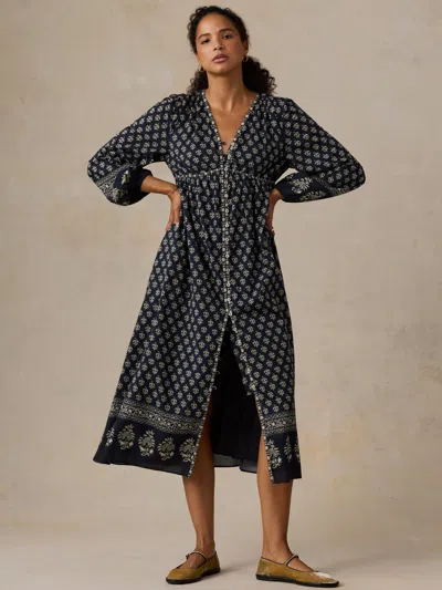 Faherty Maia Dress In Eclipse Blossom