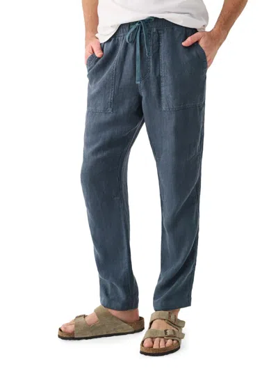 FAHERTY MEN'S ESSENTIAL LINEN DRAWSTRING PANTS