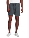 Faherty Men's Linen Drawstring Shorts In Gray