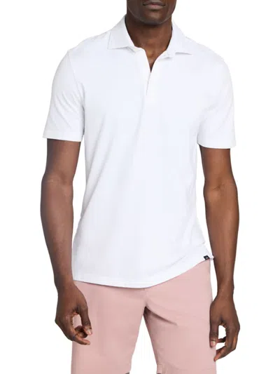 Faherty Movement&trade; Short-sleeve Polo Shirt In White