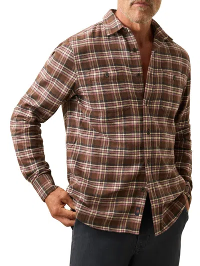 Faherty Men's Nazare Flannel Button-front Shirt In Manta Rota Plaid