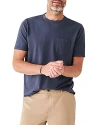 Faherty Men's Regular Fit Pocket Tee In Dune Navy