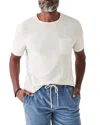 Faherty Sunwashed Pocket T-shirt In White