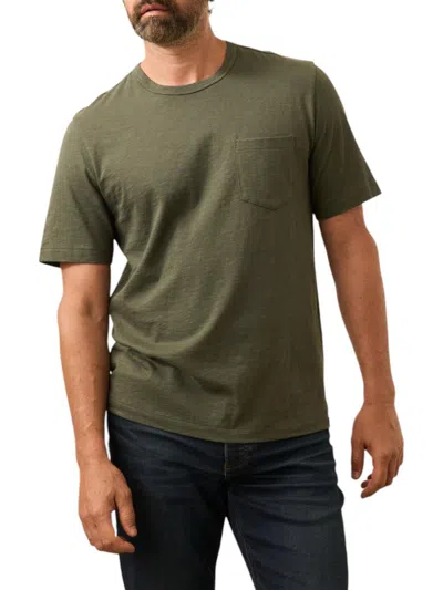 Faherty Men's Sunwashed Pocket T-shirt In Fall Evergreen
