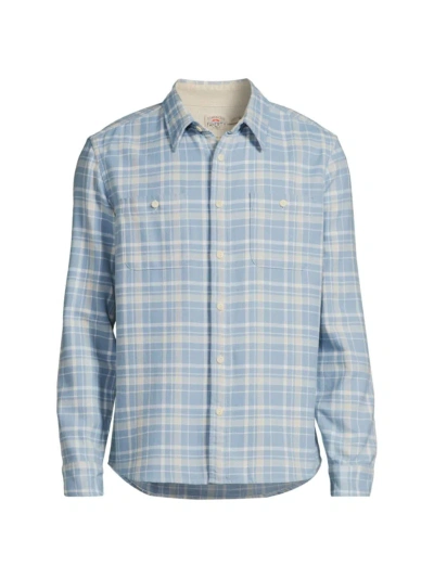 Faherty The Surf Checked Organic Cotton-flannel Shirt In Seabrooks