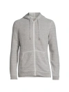 Faherty Whitewater Full Zip Hoodie Grey Shell Loop In Grey Shell Loop