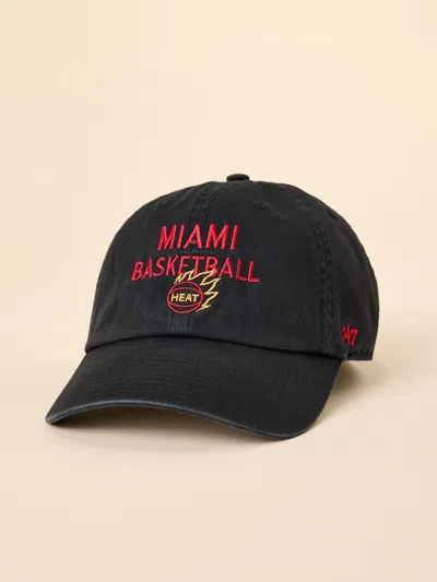 Faherty Miami Heat X '47 Clean Up Hat In Black